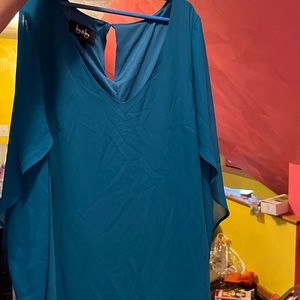 By &by casual dress size small teal colored excellent condition